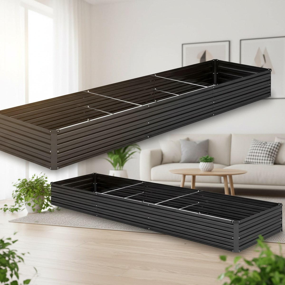 Planter Raised Metal - Canteiro Elevado Galvanizado de 12 pés,