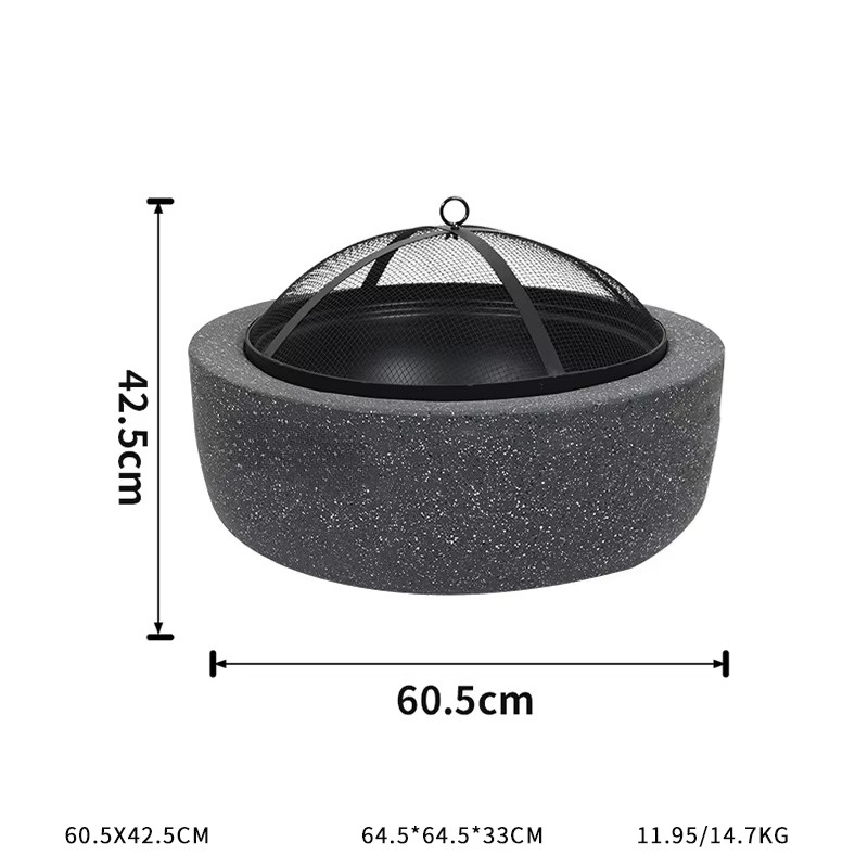 Fire Pit Bowl - Churrasqueira Moderna Versátil para Jardim com