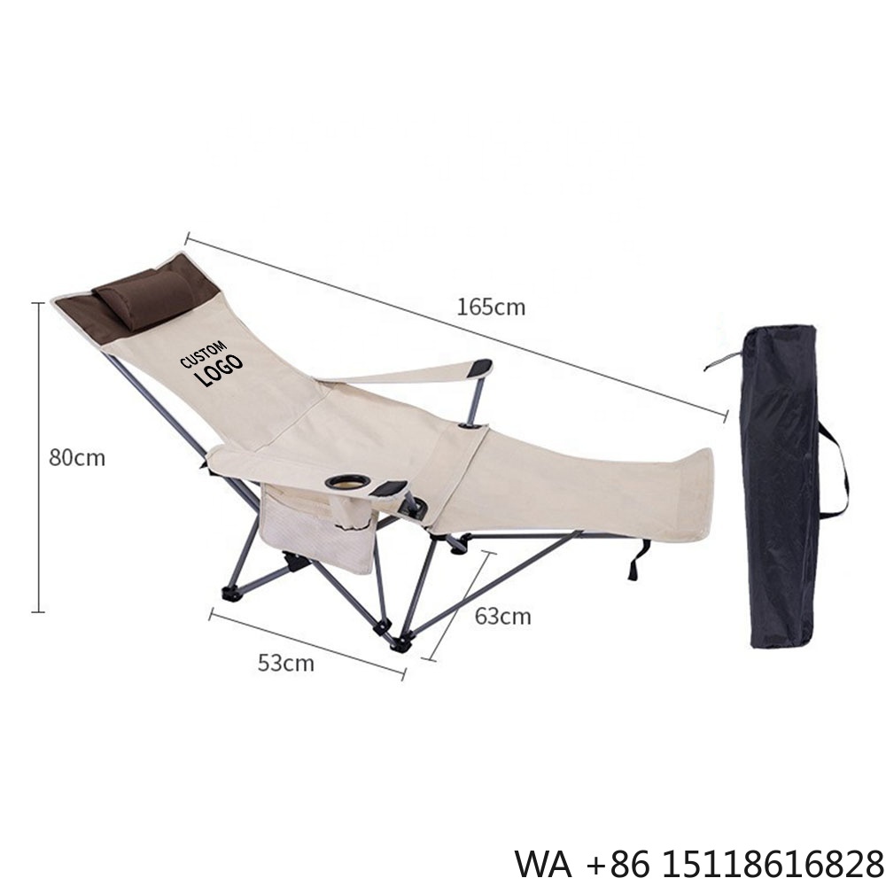 Outdoor Furniture Recliner Set - Cadeira Reclinável Portátil e Dobrável, Leve