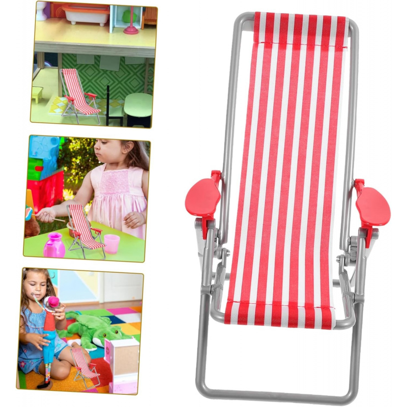 Outdoor Furniture Material - Mini Cadeira de Praia Dobrável Listrada