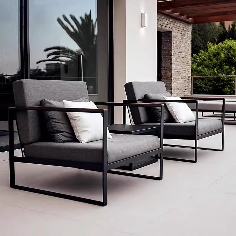 Outdoor Furniture Hotel - Conjunto de Sofá Moderno Impermeável e