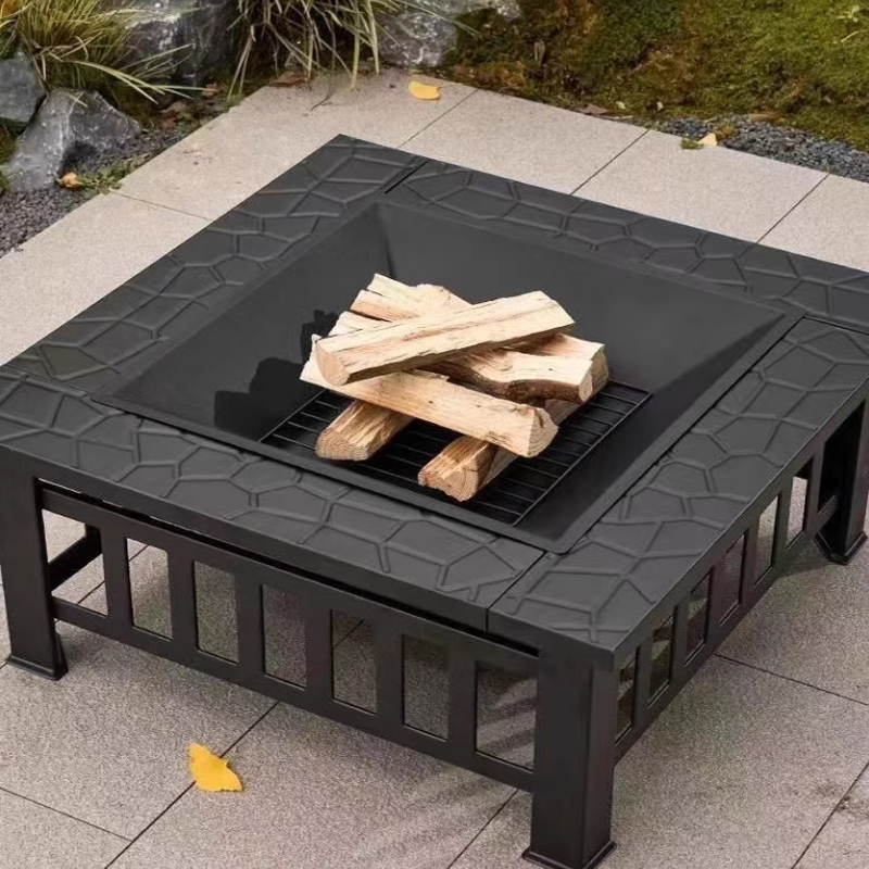 Fire Pit Bowl - Fogueira de Metal para Exterior com