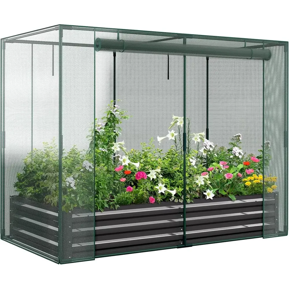 Planter Raised Metal - Canteiro Elevado com Vaso de Metal