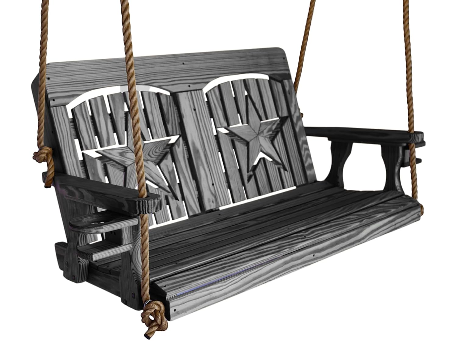 Outdoor Furniture Yellow - Banco Suspenso para Varanda de 4