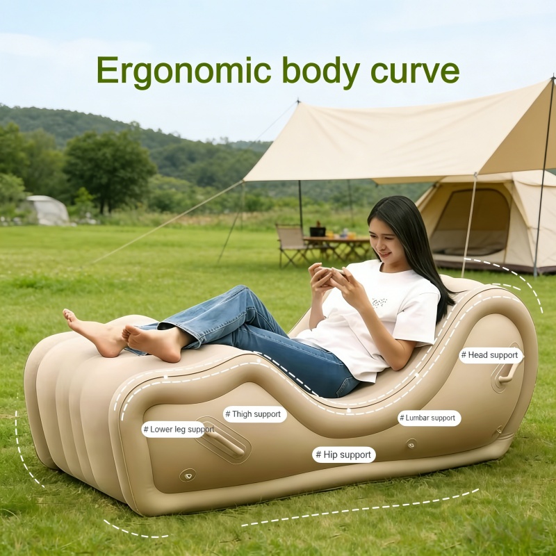 Outdoor Furniture Material - Cadeira Inflável em Forma de S,