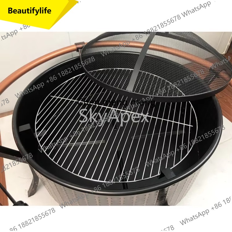 Fire Pit Bowl - A55 Braseiro de Aço Sem Fumaça,
