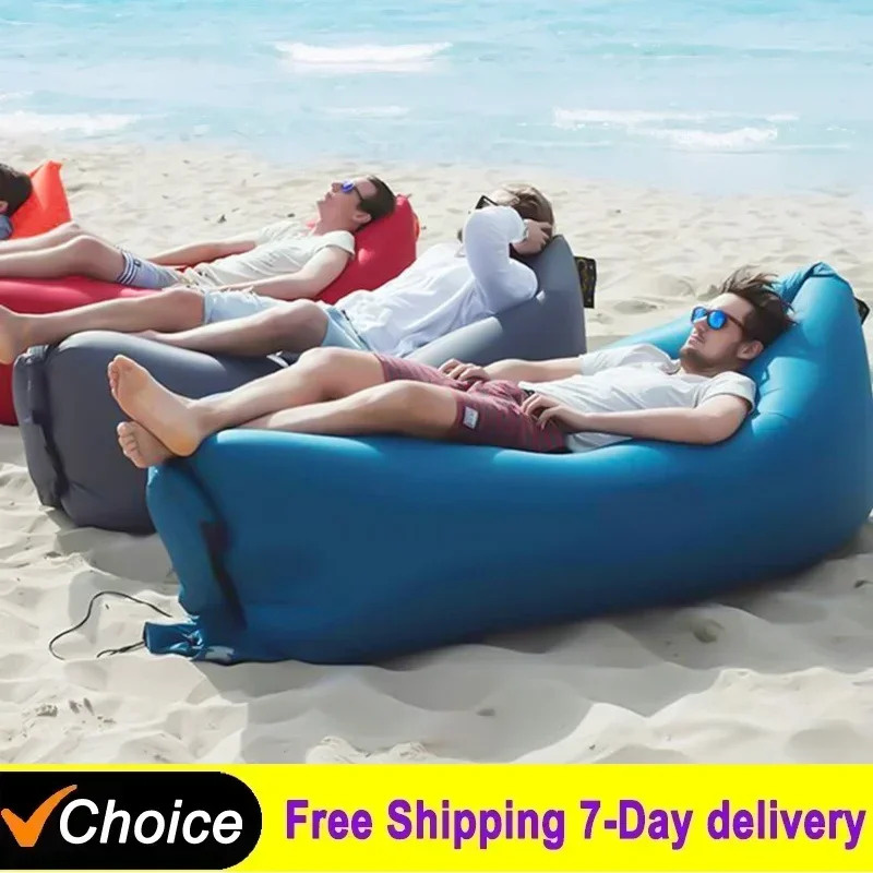 Outdoor Furniture Material - Sofá Inflável Portátil para Exterior, Assento