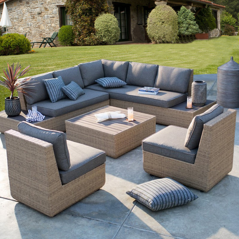Outdoor Furniture Hotel - Conjunto de Móveis de Rattan para