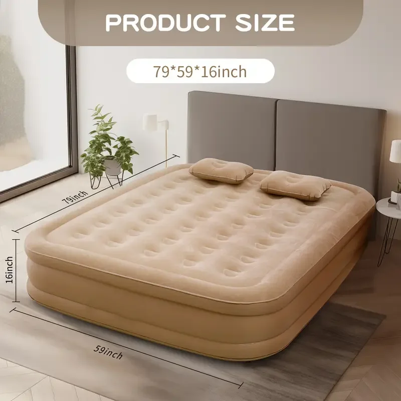 Outdoor Furniture Luxury - Colchão Inflável de Luxo para Camping,