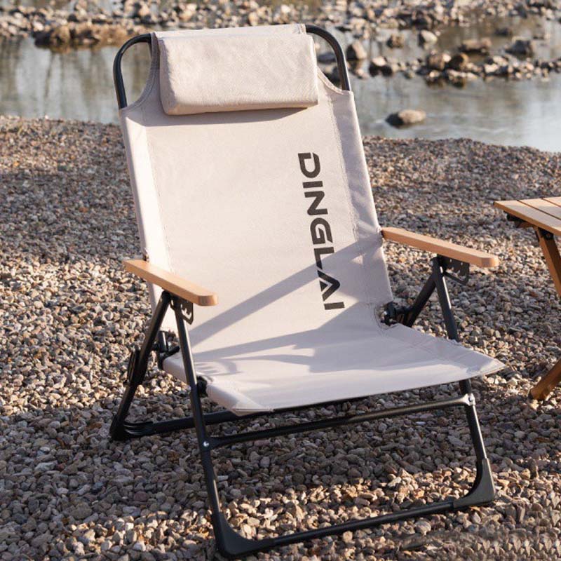 Outdoor Furniture Pillows - Cadeira Dobrável para Camping, Portátil, Reclinável,