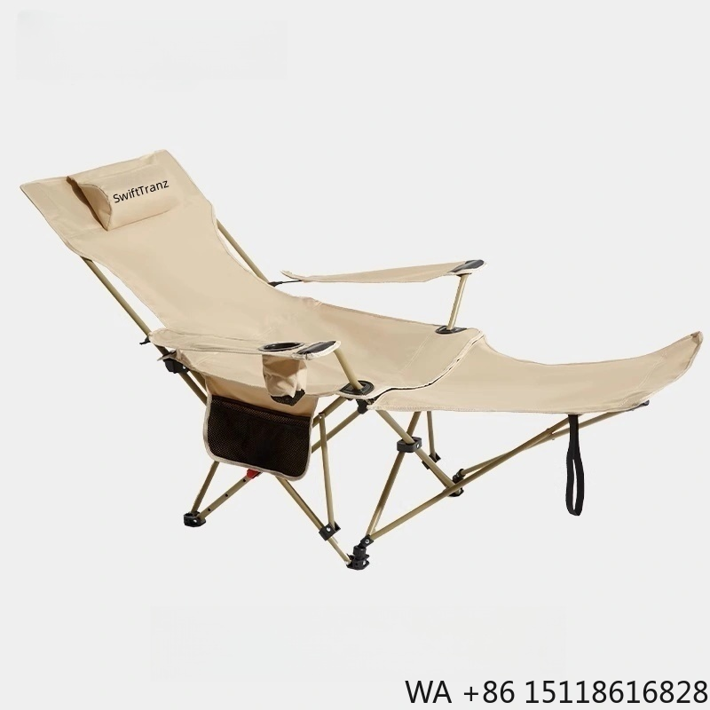 Outdoor Furniture Recliner Set - Cadeira de Camping Portátil SwiftTranz em