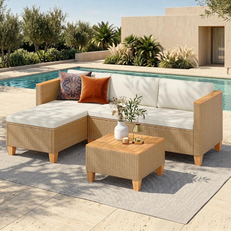 Conjunto de Móveis para Pátio  - Outdoor Furniture Yellow avaliação e preço