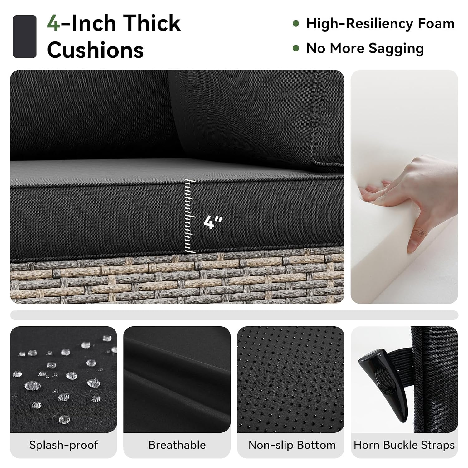 Conjunto de Móveis de Vime par - Outdoor Furniture Yellow avaliação e preço
