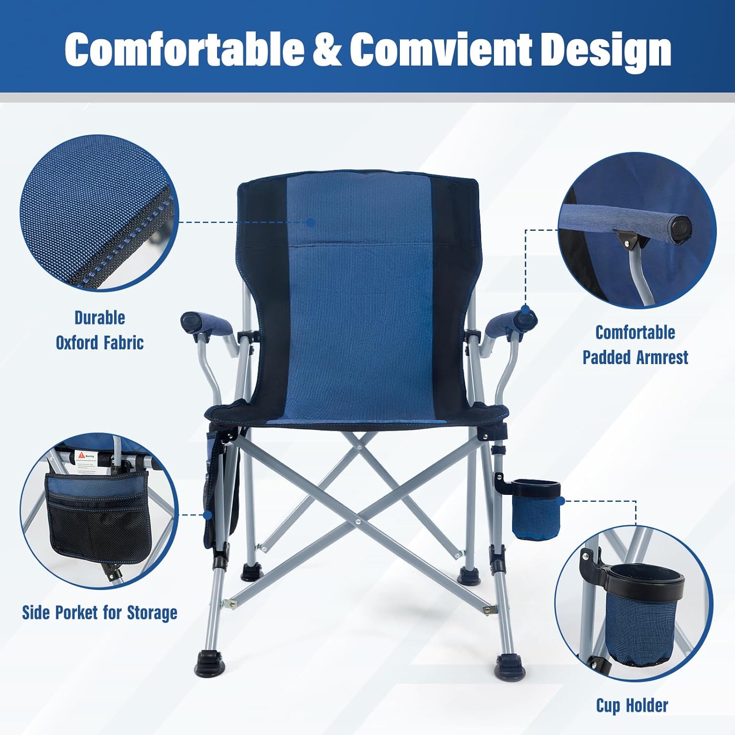 Cadeira de Camping Portátil e  - Outdoor Furniture Recliner Set avaliação e preço