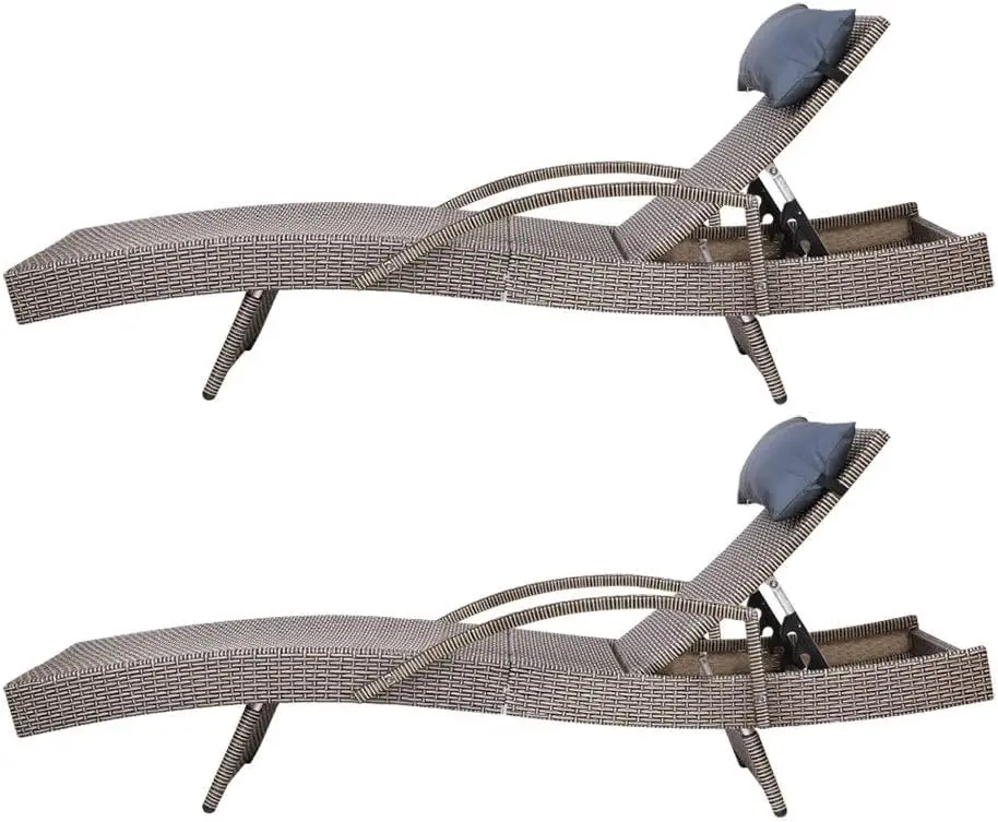 com 4 posições ajustáveis almo - Rattan Lounge Set avaliação e preço