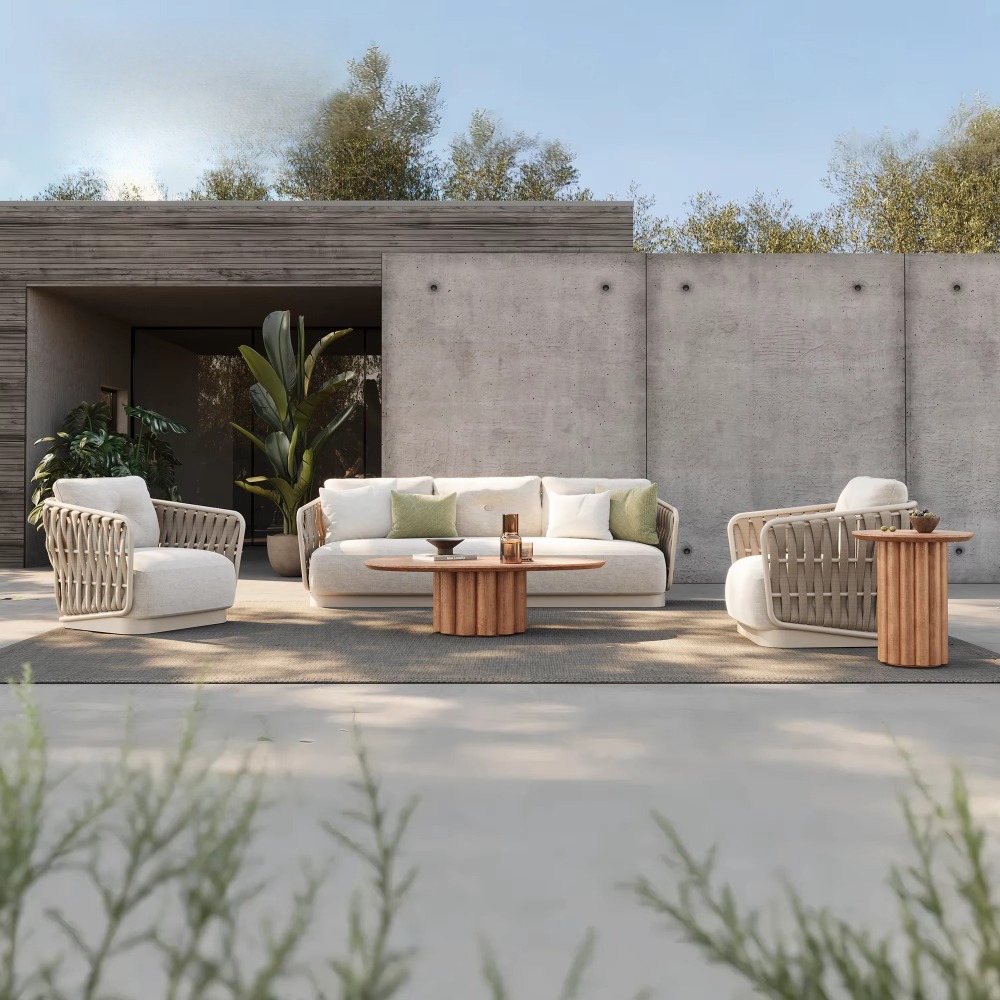 Conjunto de Sofá de Jardim Con - Rattan Lounge Set avaliação e preço