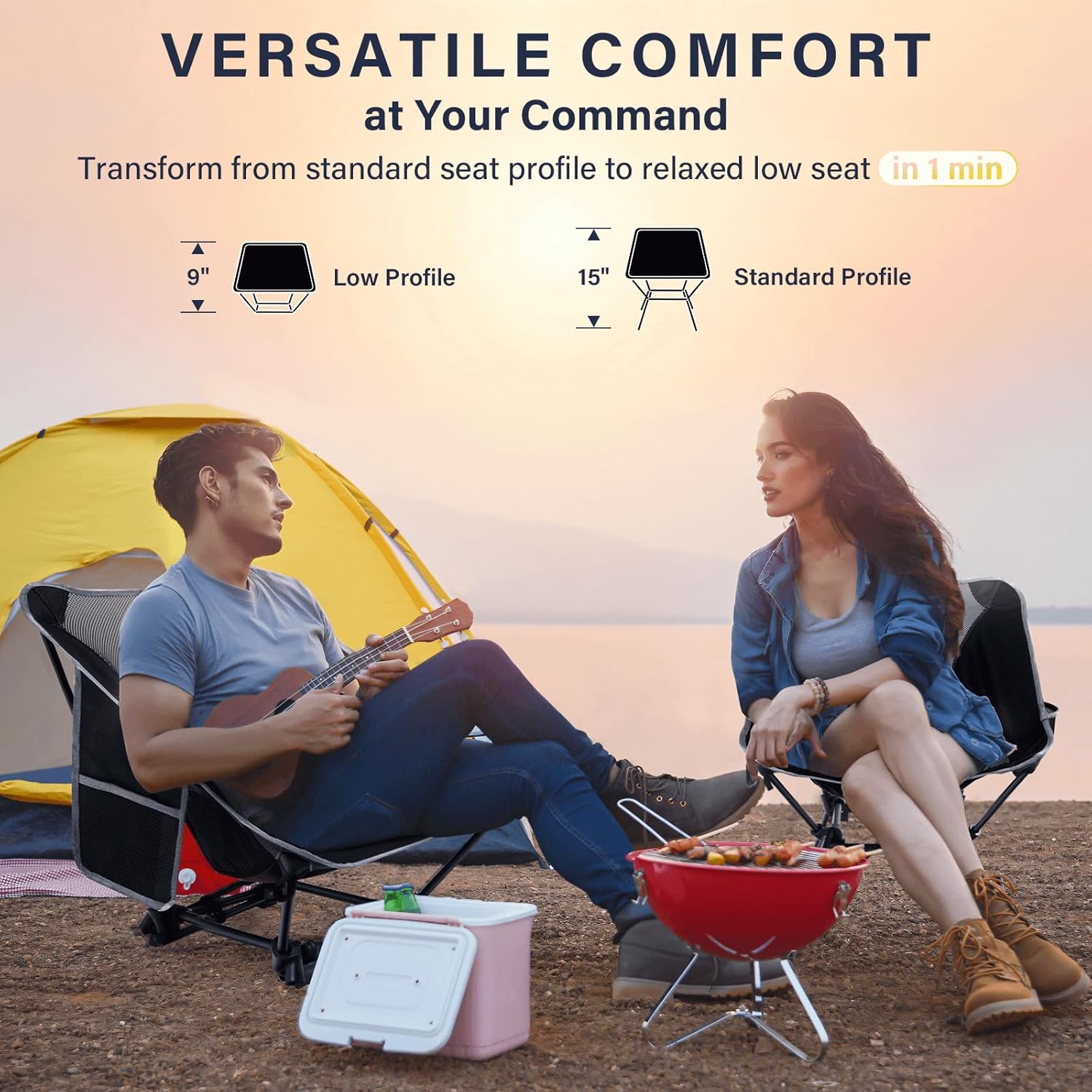 Cadeira de Camping Leve, Cadei - Outdoor Furniture Recliner Set avaliação e preço