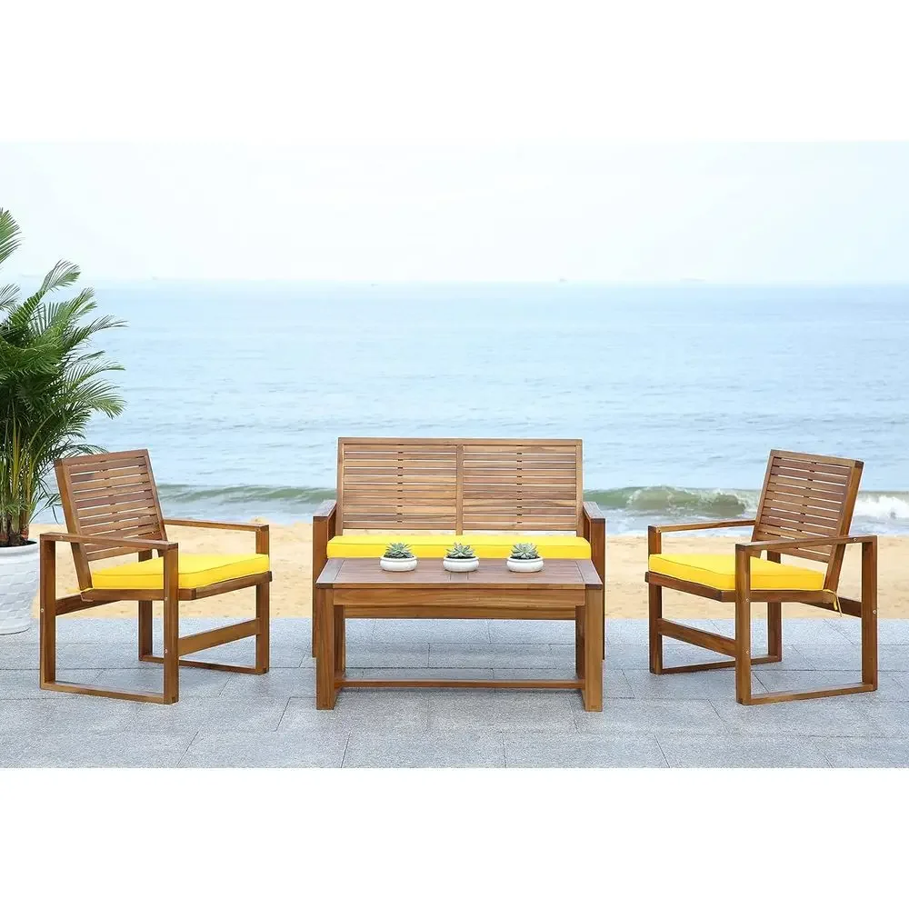 Conjunto de Móveis para Pátio  - Outdoor Furniture Yellow avaliação e preço