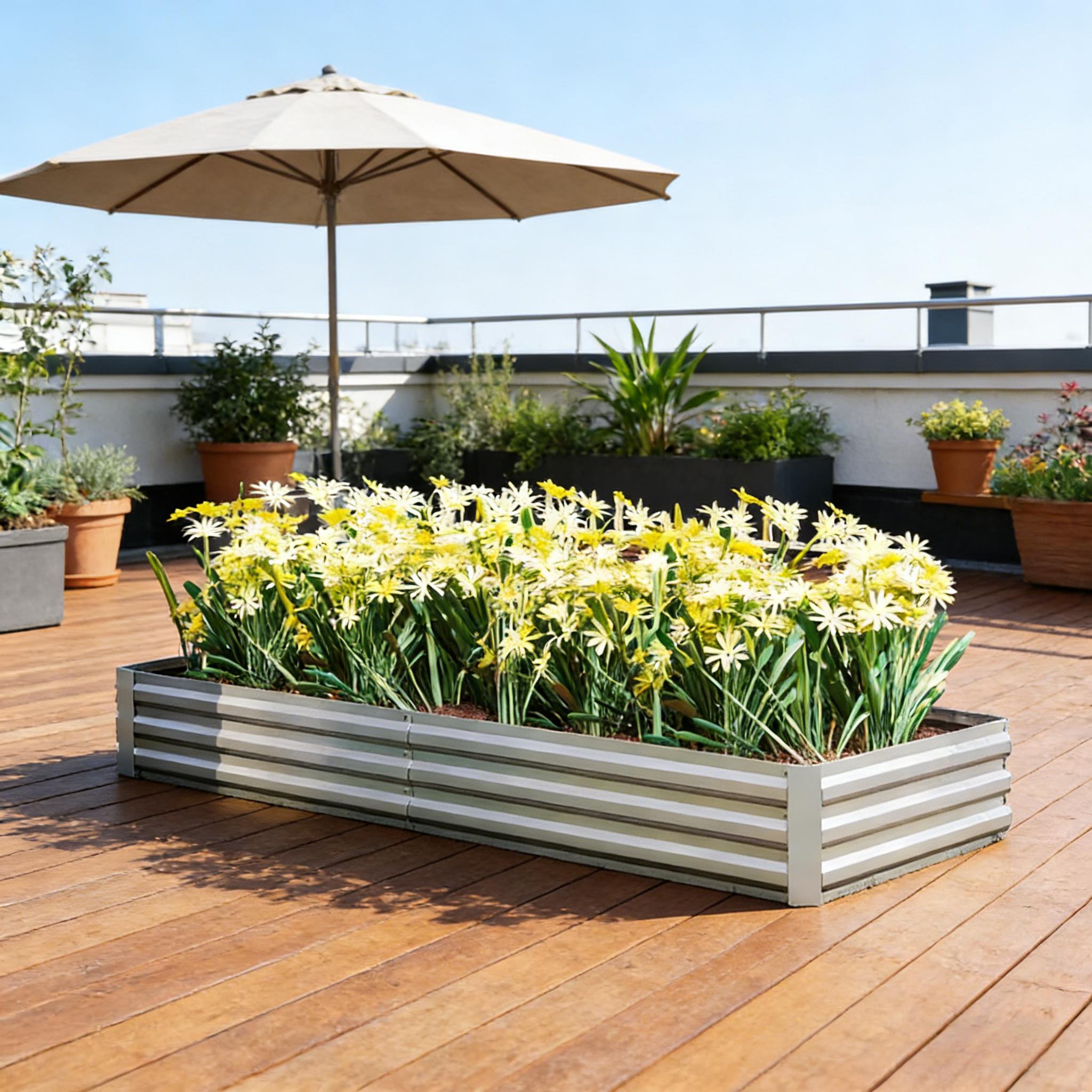 Caixa de Flores, Caixa para Pl - Planter Raised Metal avaliação e preço