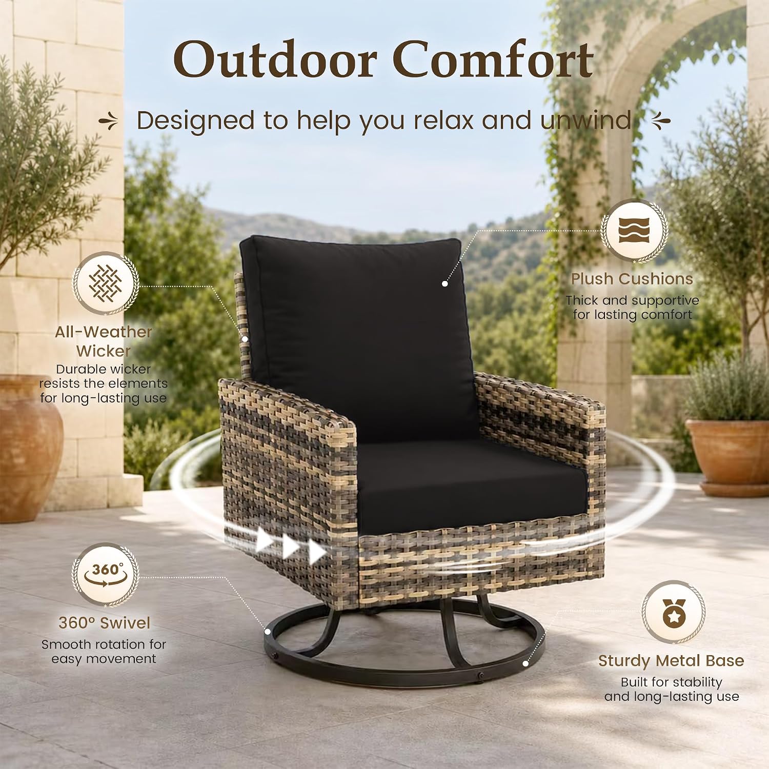 Conjunto de Móveis para Pátio  - Outdoor Furniture Yellow avaliação e preço