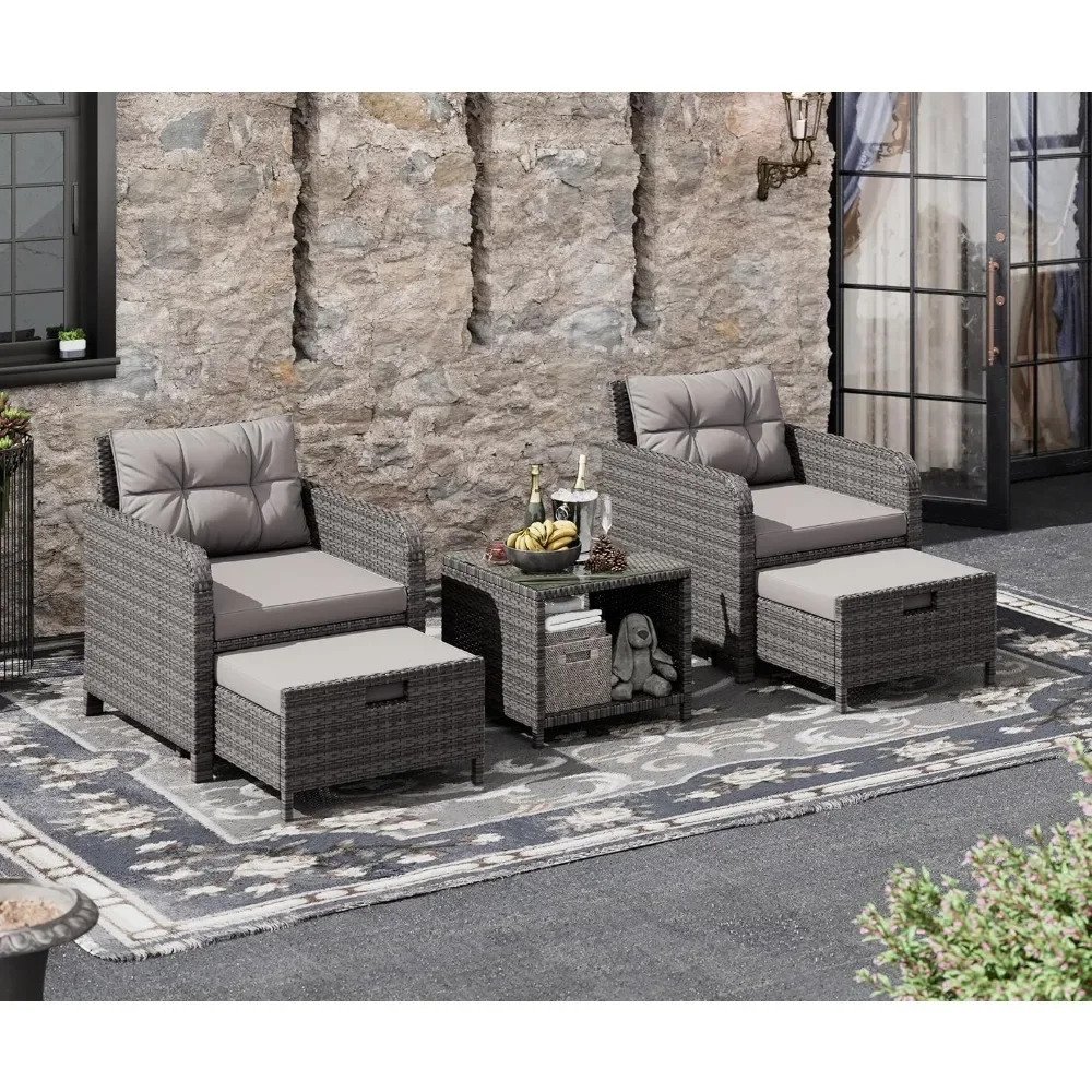 # Para conjunto de conversa de - Rattan Lounge Set avaliação e preço