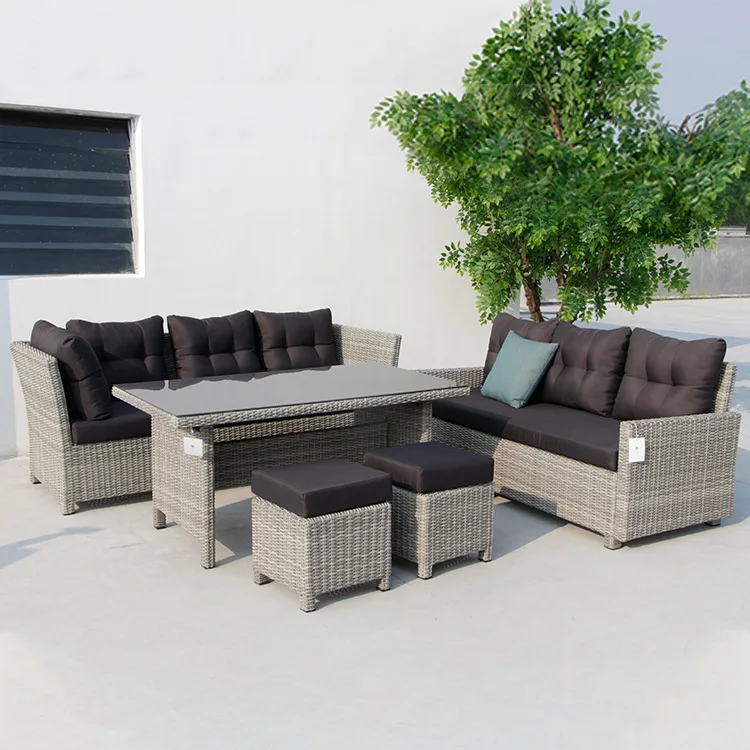 Conjunto de Sofá Lounge de Vim - Rattan Lounge Set avaliação e preço