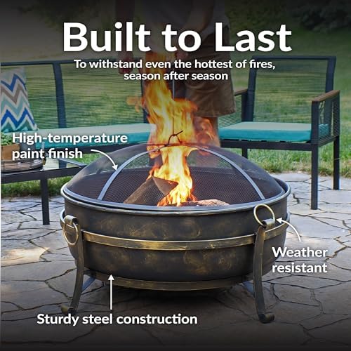 Fogueira Grande de Aço de 34 P - Fire Pit Bowl avaliação e preço