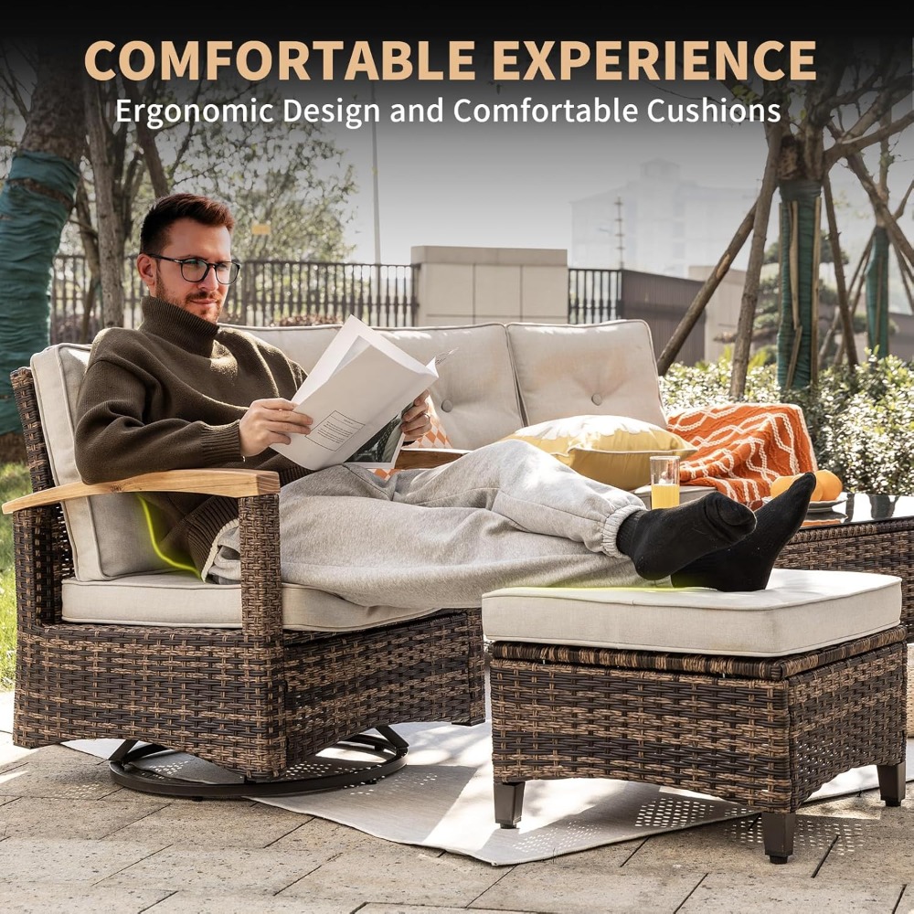 Conjuntos de móveis de pátio d - Outdoor Furniture Material avaliação e preço