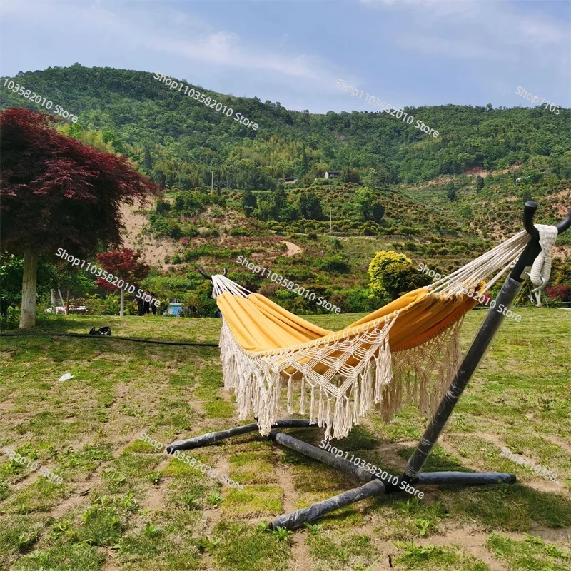 Rede de Lona Dupla Minimalista - Outdoor Furniture Yellow avaliação e preço