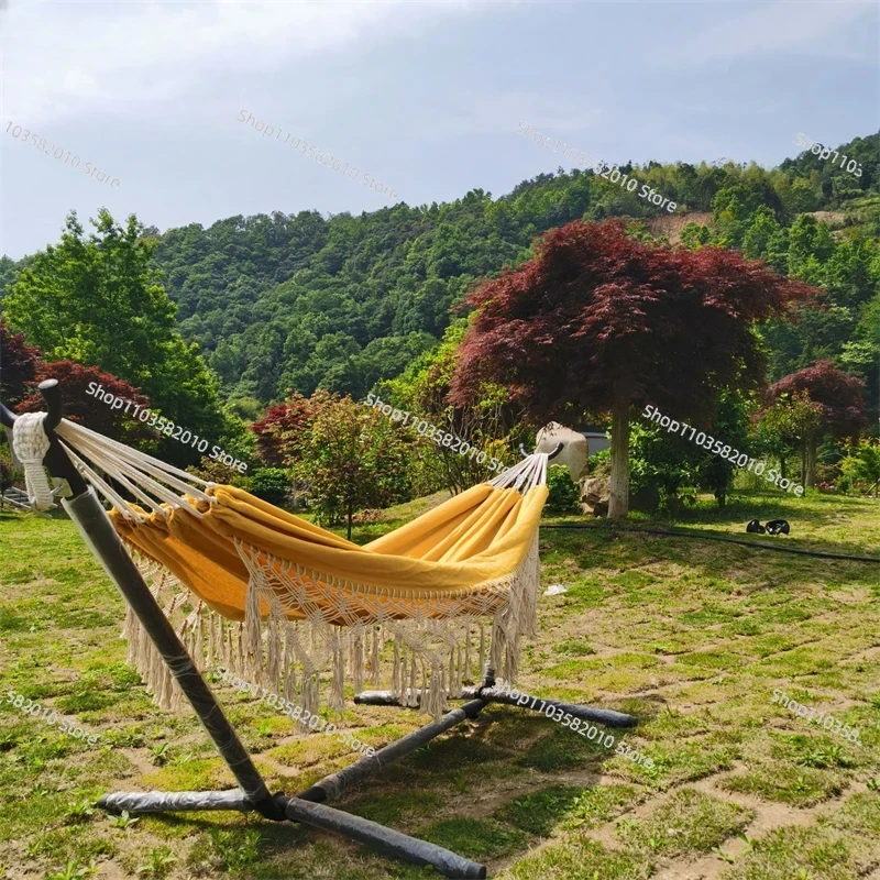 Rede de Lona Dupla Minimalista - Outdoor Furniture Yellow avaliação e preço