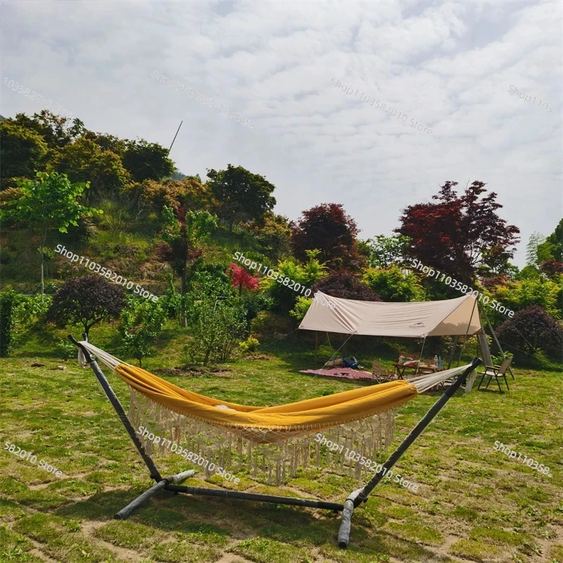 Rede de Lona Dupla Minimalista - Outdoor Furniture Yellow avaliação e preço