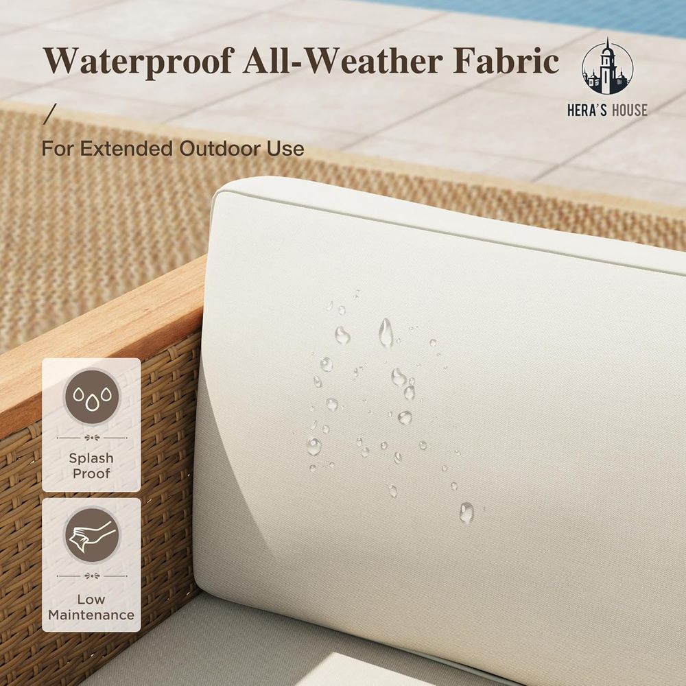 Conjunto de móveis de vime par - Outdoor Furniture Yellow avaliação e preço