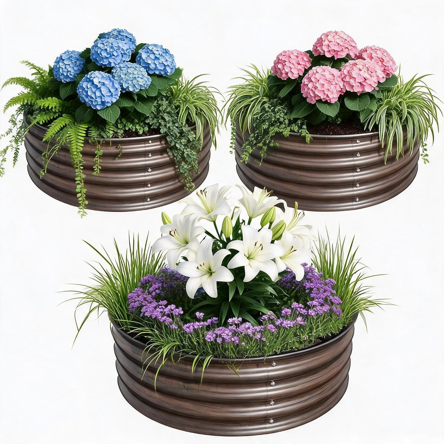 Kit de 2/3 Peças de Canteiro E - Planter Raised Metal avaliação e preço