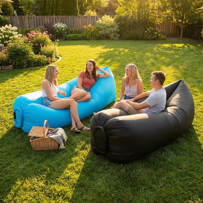 Sofá Inflável Portátil Leve e  - Outdoor Furniture Material avaliação e preço