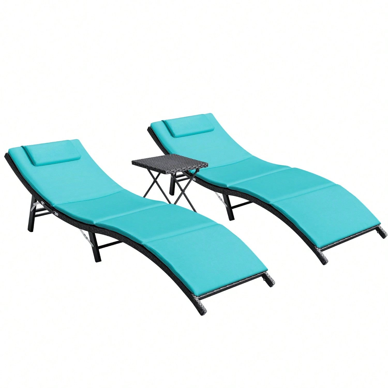 Conjunto de 3 Peças de Móveis  - Rattan Lounge Set avaliação e preço