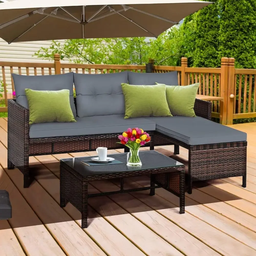 Conjunto de Móveis de Vime par - Rattan Lounge Set avaliação e preço