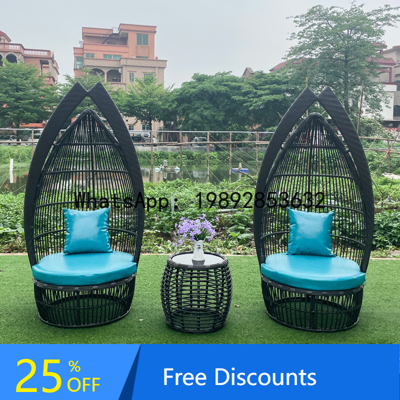 Ao ar livre criativo rattan te - Rattan Lounge Set avaliação e preço