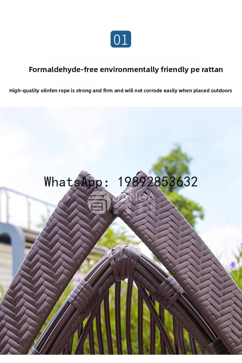 Ao ar livre criativo rattan te - Rattan Lounge Set avaliação e preço