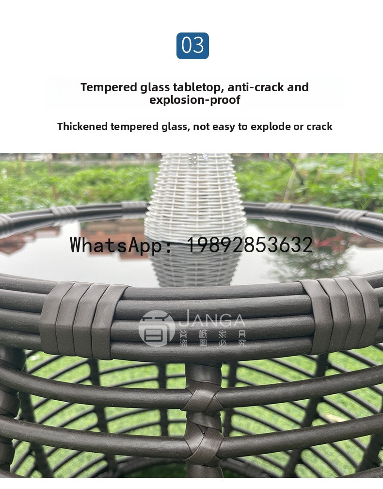 Ao ar livre criativo rattan te - Rattan Lounge Set avaliação e preço