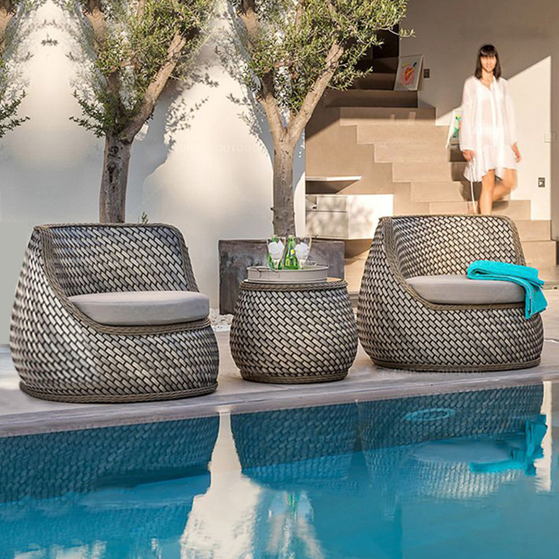 Conjuntos de móveis de jardim  - Rattan Lounge Set avaliação e preço