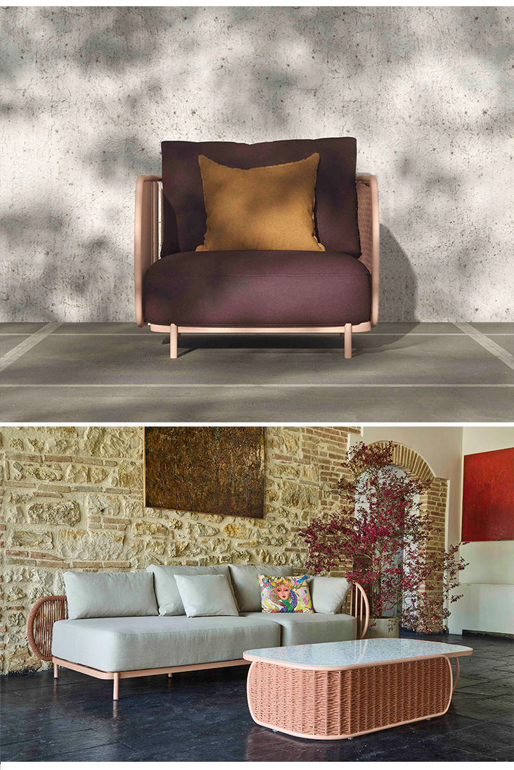 # Conjunto de Sofá de Luxo Mod - Rattan Lounge Set avaliação e preço