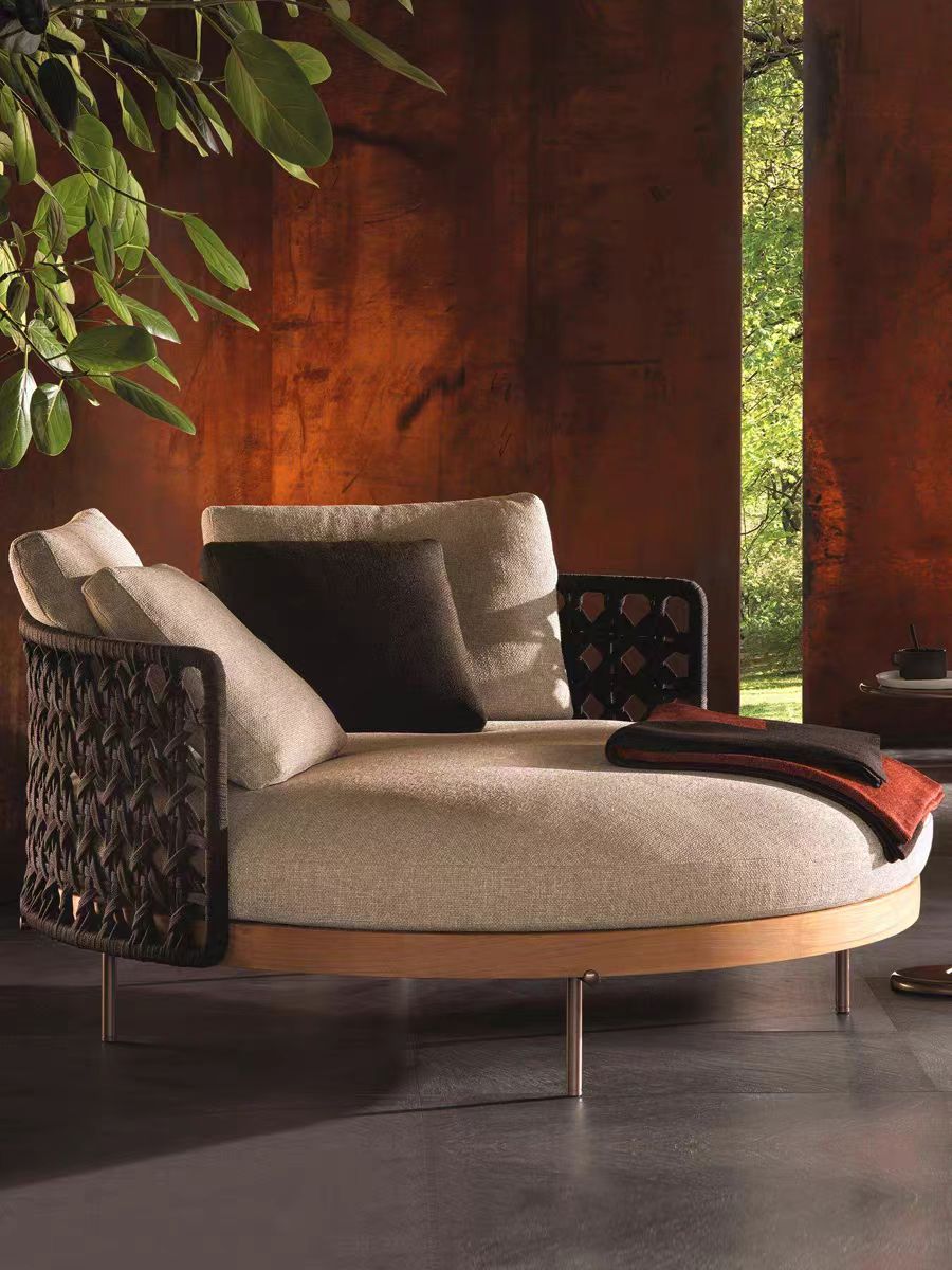 # Conjunto moderno de sofá e p - Outdoor Furniture Recliner Set avaliação e preço